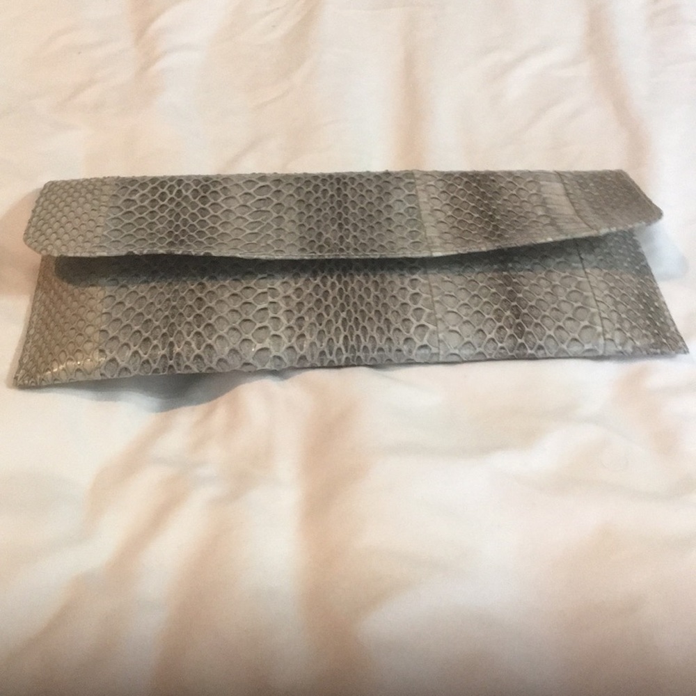 NEW envelope clutch GENUINE SNAKE SKIN